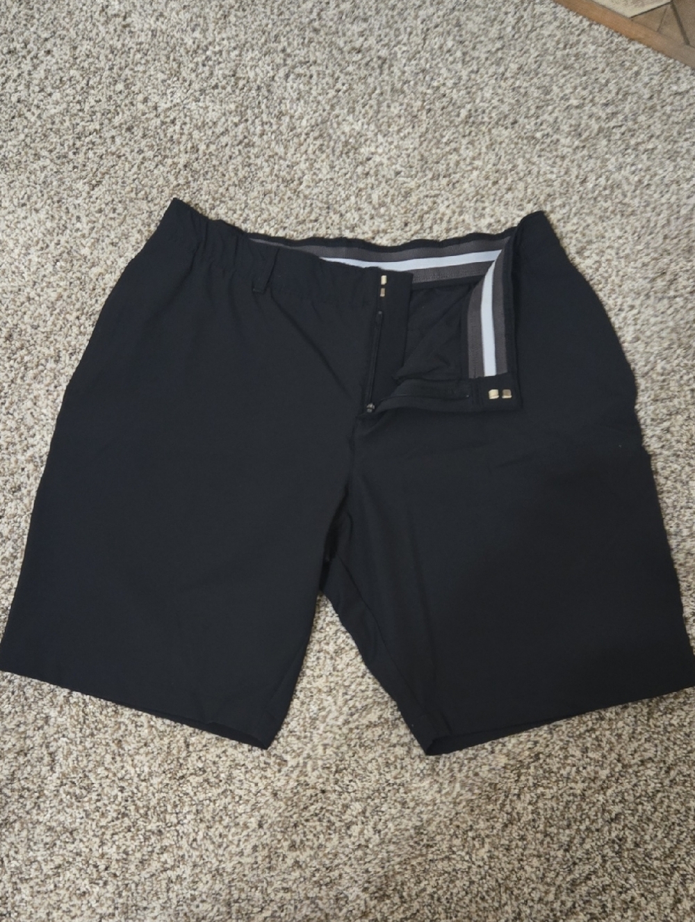Women's Black Under Armour Golf Shorts - 14